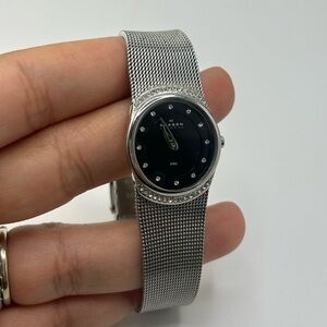 Skagen 686XSSSB Mesh Stainless Steel  Quartz Wrist Watch 050